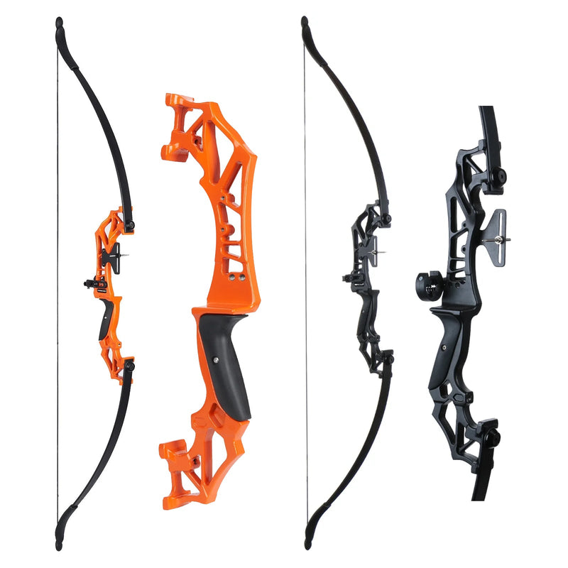 53" Takedown Recurve Bow Right Handed For Archery Club Beginner Practice Bow 20/30/40/55lbs