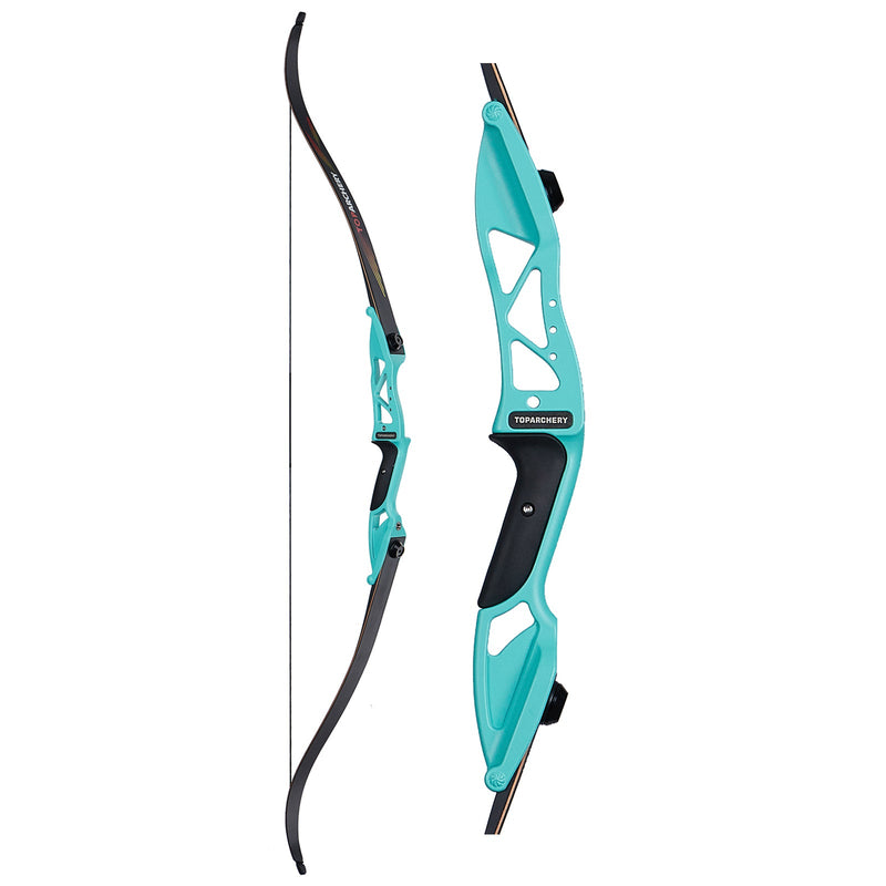 56" Archery Takedown Recurve Bow and Arrow Set Right Hand Green Competition Bow for Beginner 18-50lbs