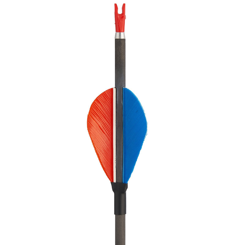 12pcs 32" Archery Pure Carbon Arrows Turkey Feather Fletched Practice Shooting Arrow