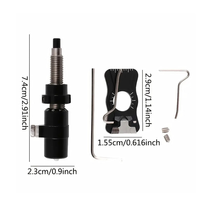 Archery Recurve Bow Arrow Rest and Arrow Plunger Set Left/Right Hand Competition Accessories