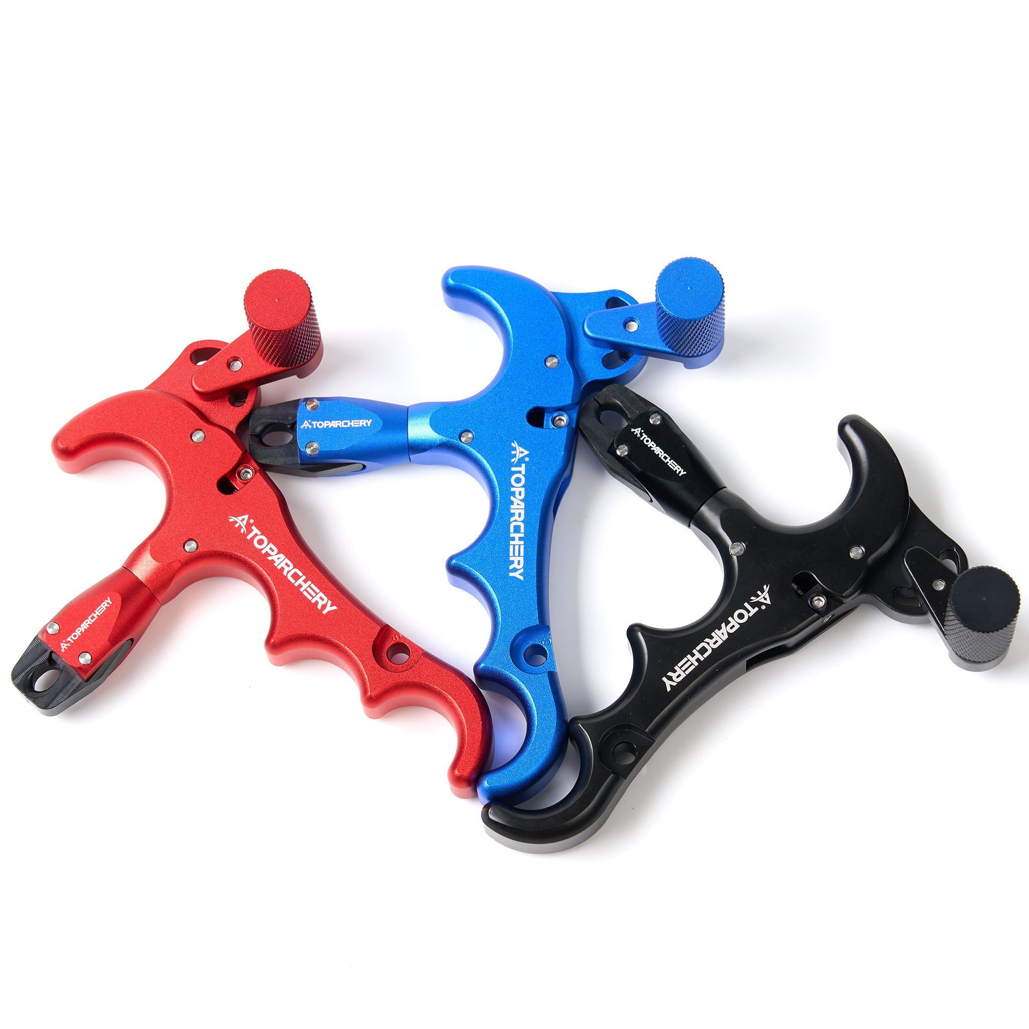 SHARROW Archery Bow Release Aids Caliper 4 Finger Thumb Release Grip Trigger For Compound Bow Hunting (Black - View #11