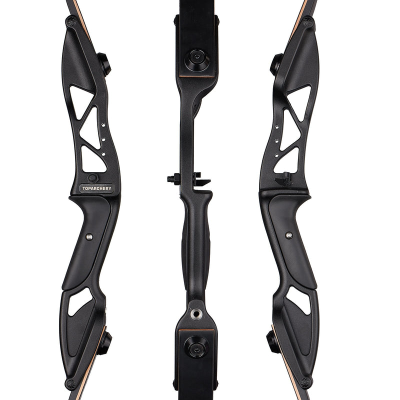 TOPARCHERY 56" Takedown Recurve Bow Right Handed Bow Black 30-50lbs