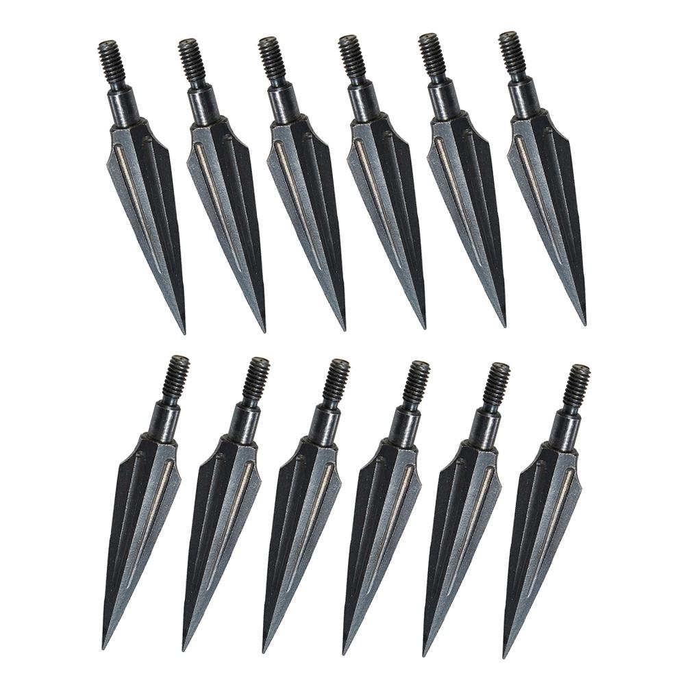 SHARROW 12pcs Tiro con L'Arco Punta di Freccia Punte da Tiro in Acciaio Inossidabile Punti di Campo Broadheads 75/100/125/150/200/250/300 Grains per Pratica Frecce di Carbonio(Argento, 75 Grains SHARROW 12pcs Tiro con L'Arco Punta di Freccia Punte da Tiro in Acciaio Inossidabile Punti di Campo Broadheads 75/100/125/150/200/250/300 Grains per Pratica Frecce di Carbonio(Argento, 75 Grains