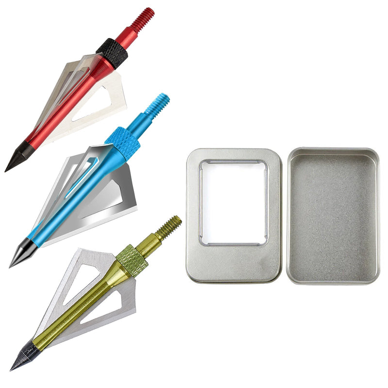 20 Inch Crossbow Bolt and Broadheads Set 12pcs Carbon Arrows with 6pcs Hunting Broadheads