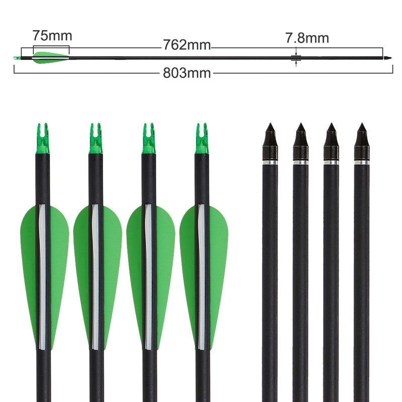 Archery 53" Takedown Recurve Bow and Arrows Set for Beginner Practice Right Hand Bow 20/30/40/55lbs