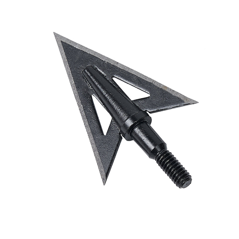 12Pcs Hunting Broadheads 100Grain Archery Arrow Heads Thread Screw-in Arrow Tips Points