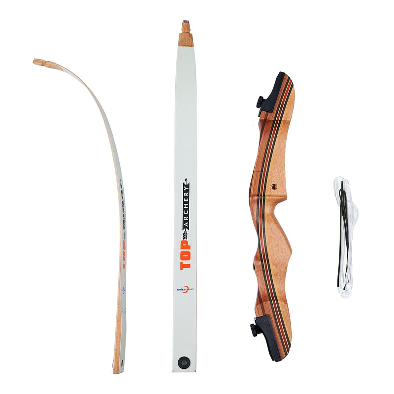 48" Junior Recurve Bow Set Archery Club Competition Practice Right Hand Bow with 12pcs Carbon Arrows 10/16/20 lbs