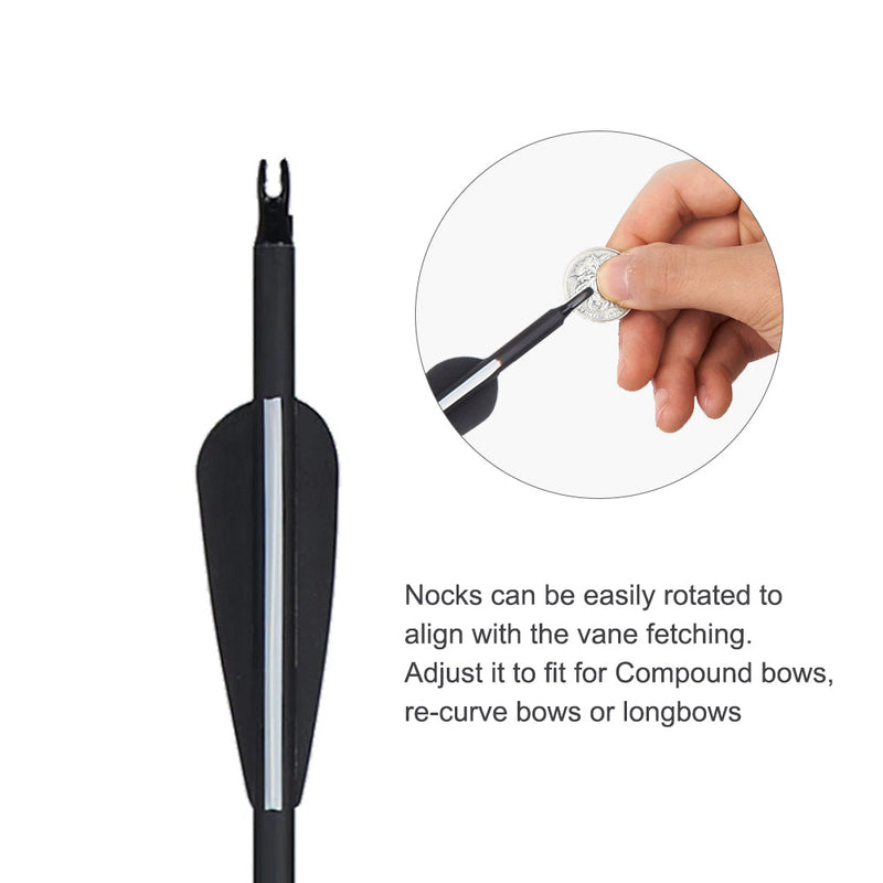 Archery 57" Ambidextrous Recurve Bow Set with Carbon Arrow for Beginner Teenagers Practice Bow Left Right Hand 20/30/40lbs