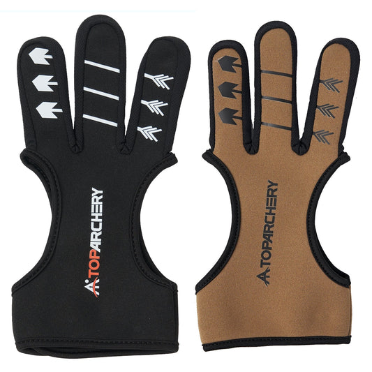 Archery Guard Finger Neoprene Shooting Gloves Fingertip Non-Slip Breathable 3 Finger Protector Hunting Accesory