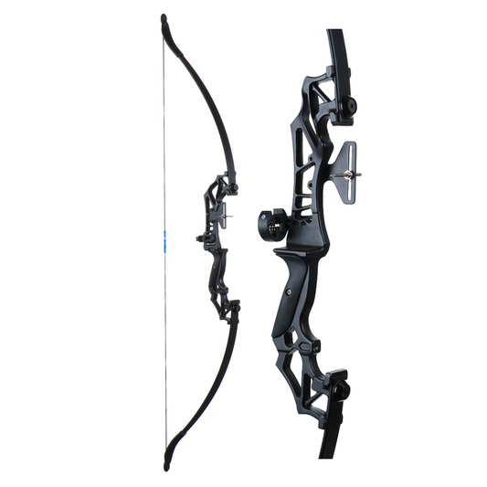 53" Takedown Recurve Bow Right Handed For Archery Club Beginner Practice Bow 20/30/40/55lbs