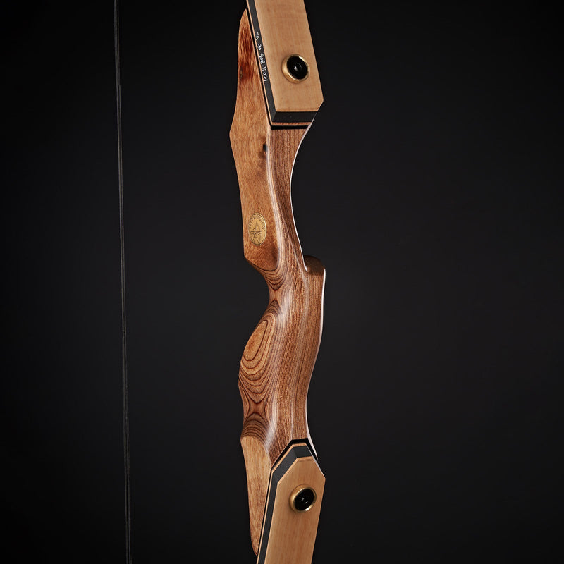 60" Archery Hunting Bow Wood Laminated Takedown Recurve Bow Right Handed 30-50lbs