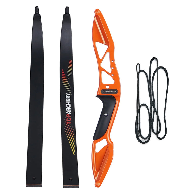 Archery 56" Beginners Competition Bow Right Handed Takedown Recurve Bow with Bow Sight Arrow Rest