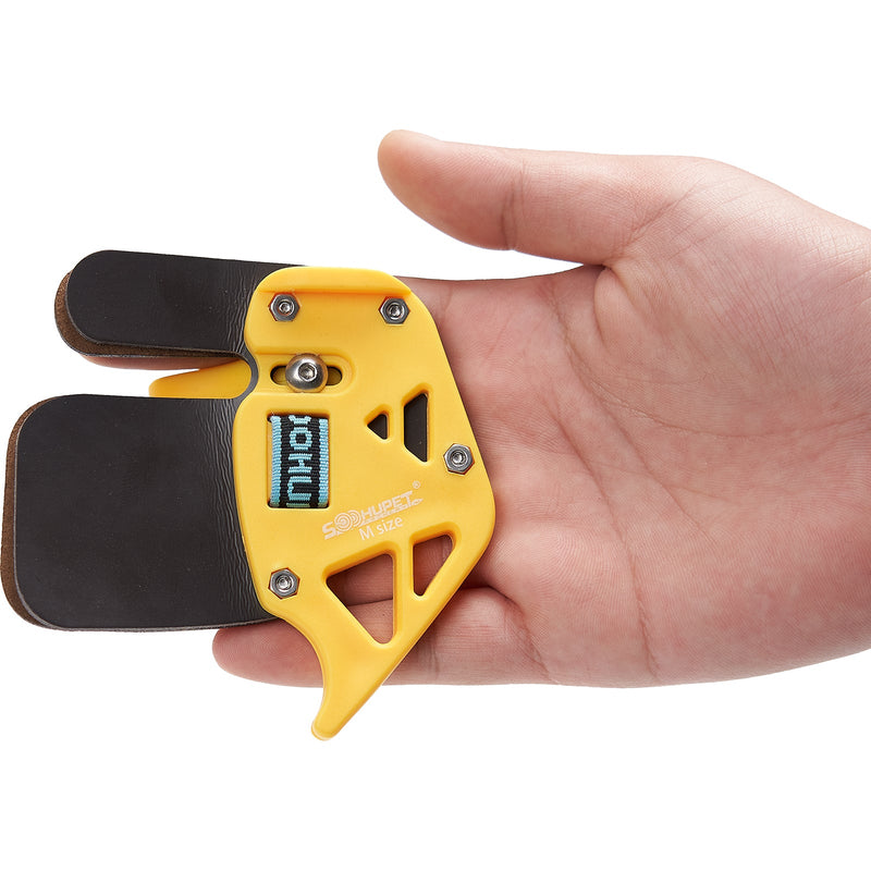 Archery Finger Tab Guard Adjustable Competition Bow Protect Gear Right Hand