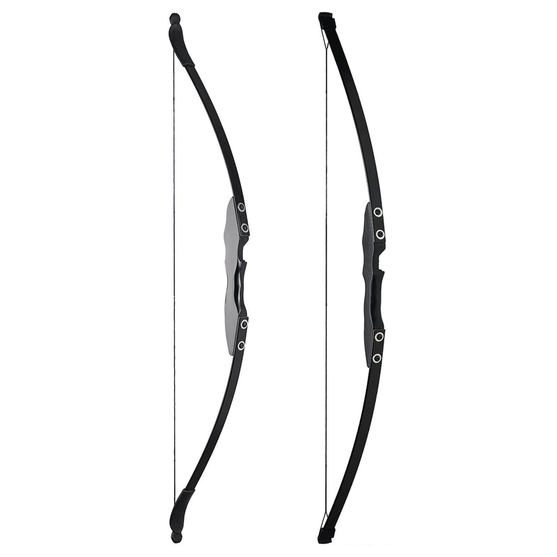 51" Archery Beginners Recurve Bow Takedown Wood Riser Bow 30/40lbs