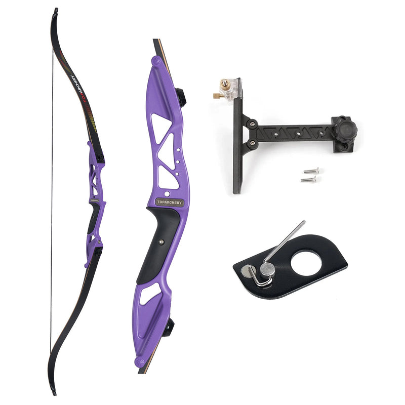 Archery 56" Beginners Competition Recurve Bow Set Right Handed Bow with Bow Sight 18-50lbs