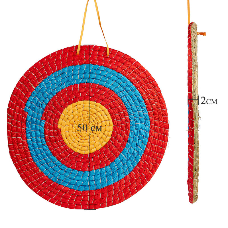 20" Archery Round Straw Grass Target 1 Layer Bow and Arrow Shooting Target