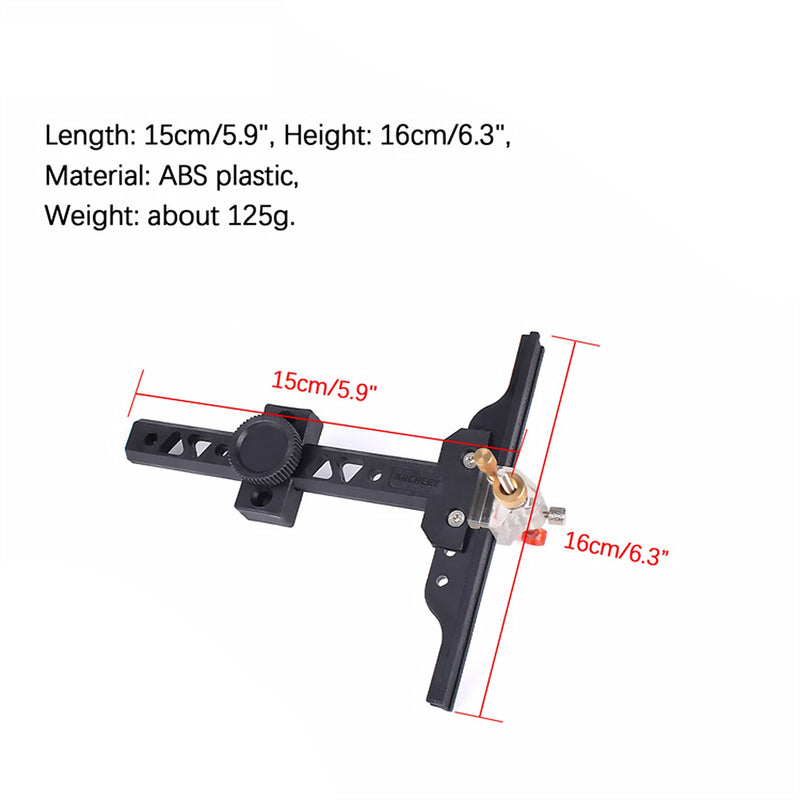 Archery Bow Sight T Shape Adjustable Plastic Sight Target Aiming Tool