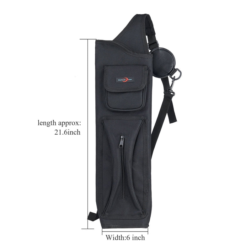 Archery Quiver Adjustable Waterproof Back Quiver Canvas Arrow Bag