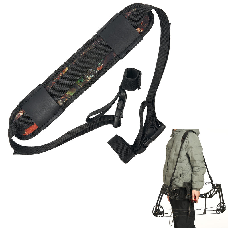 Archery Compound Bow Sling Holder Carry Bag with Adjustable Shoulder Strap