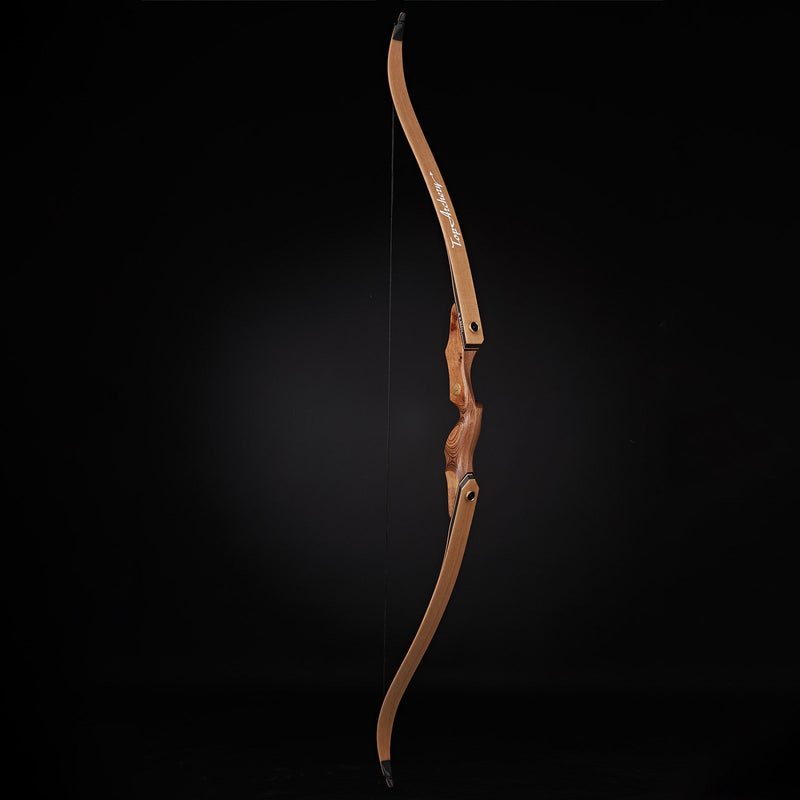 Archery 60" Takedown Recurve Bow and Arrow Set Wood Laminated Hunting Bow RH 30-50lbs