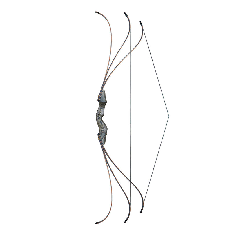 Archery 60" Wood Laminated Recurve Bow Set  LH Takedown Hunting Bow 30-50lbs