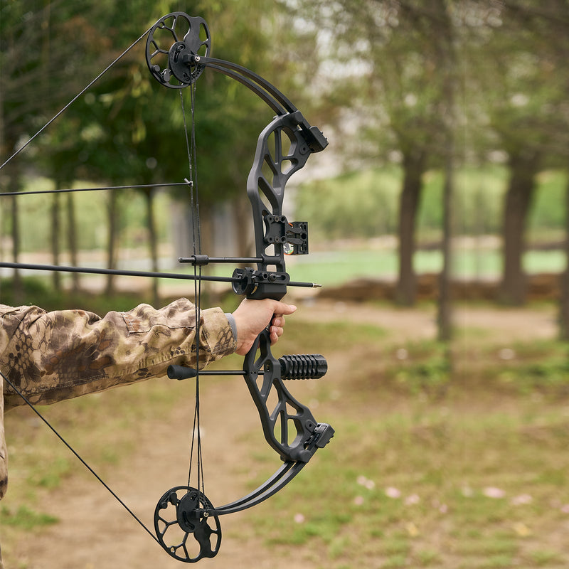 Adults Hunting Compound Bow 19-70lbs Left Right Hand Beginner Outdoor Shooting