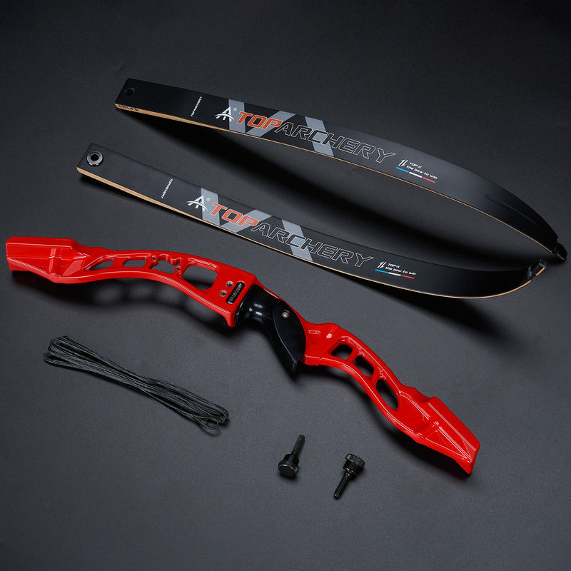 Archery 66" Beginner Competition Recurve Bow Set RH Youth Target Shooting Practice Bow 20-40lbs