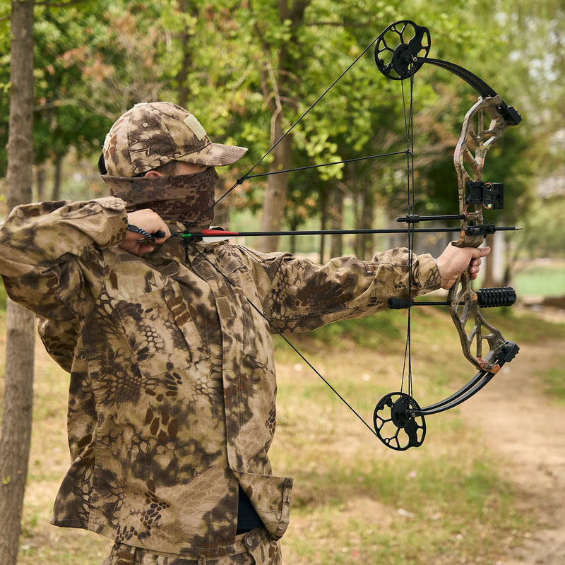 Adults Compound Bow Set Beginner Hunting Bow 19-70lbs Left Right Hand