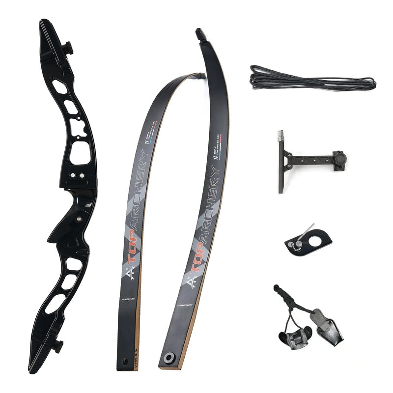 Archery 62" Beginners Competition Recurve Bow RH with Bow Sight Set 20-40lbs