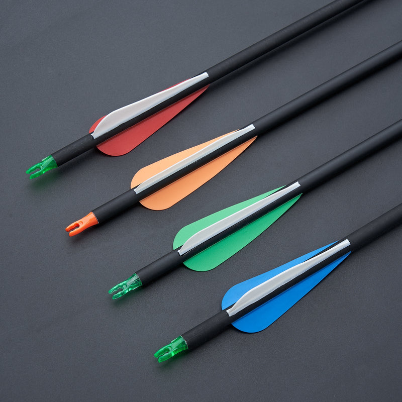 60" Archery Recurve Hunting Bow Wood Laminated Right Hand Bow 30-50lbs with 12pcs Carbon Arrows