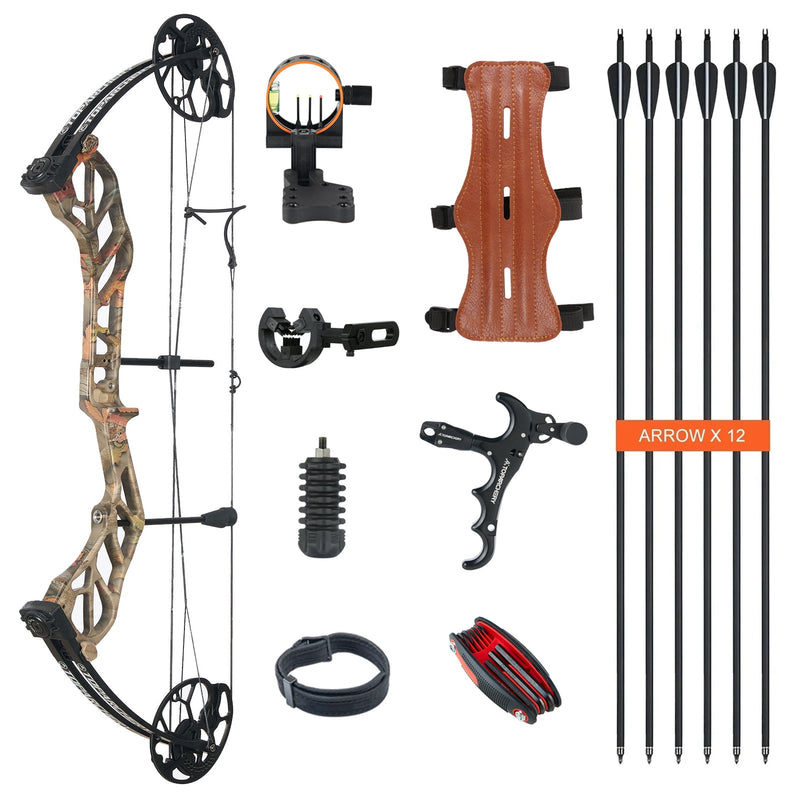 Adults Hunting Compound Bow 19-70lbs Right Hand Beginner Outdoor Shooting
