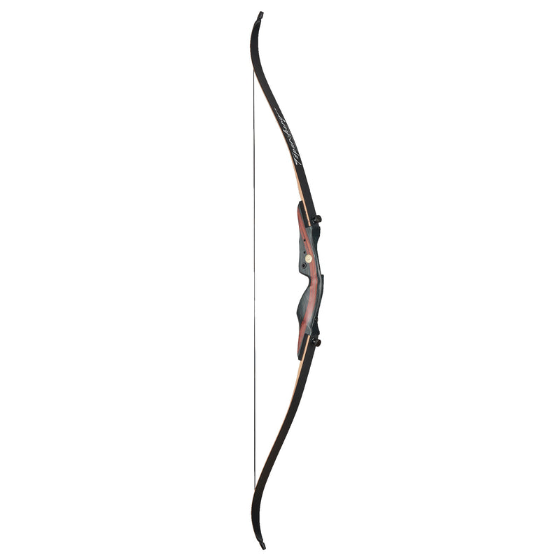 Archery 62" Takedown Recurve Bow RH Wood Laminated Bow for Target Practice Shooting 20-50 LBS