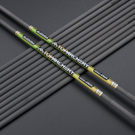 12pcs Archery 33" Pure Carbon Arrow Shafts Straightness 0.001 Spine 300-600