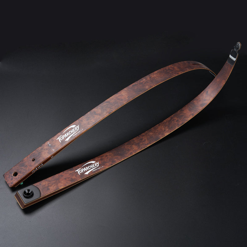 Archery 60" Hunting Bow RH Takedown Recurve Wood Laminated Bow 20-60lbs