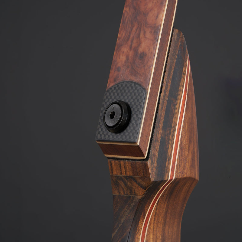 Archery 60" Hunting Bow RH Takedown Recurve Wood Laminated Bow 20-60lbs