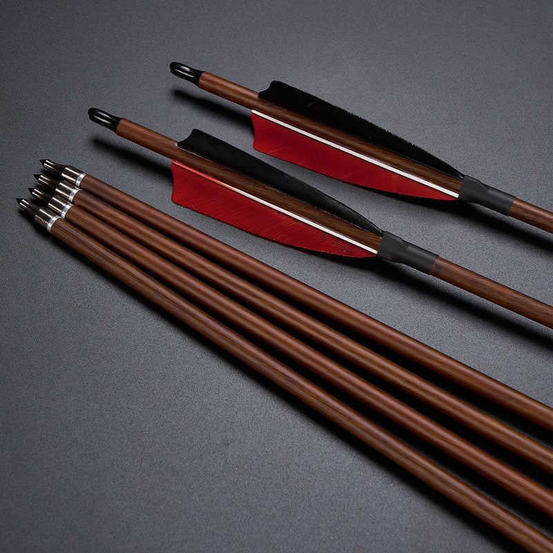 Archery 60" Recurve Hunting Bow and Arrow Set RH Wood Laminated Bow with Quiver Gears 20-60lbs