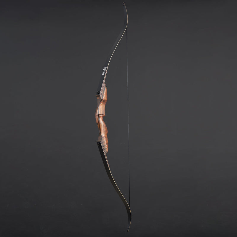 Archery 60" Hunting Bow Takedown Recurve Wood Laminated Bow RH 20-60lbs