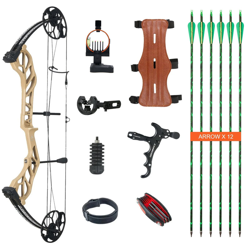 Adults Hunting Compound Bow 19-70lbs Left Right Hand Beginner Outdoor Shooting