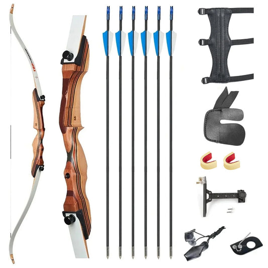 48" Archery Youths Competition Recurve Bow Set Right Hand Target Practice Bow for Teens Beginner Gift