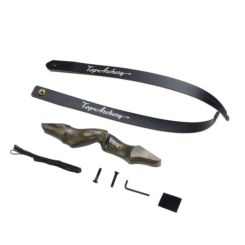 60" Archery Laminated Recurve Bow Left Right Handed Takedown Hunting Bow 30-50lbs