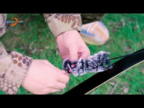 Otter Hide Bow String Silencer Archery Bowstring Stabilizers One Pair