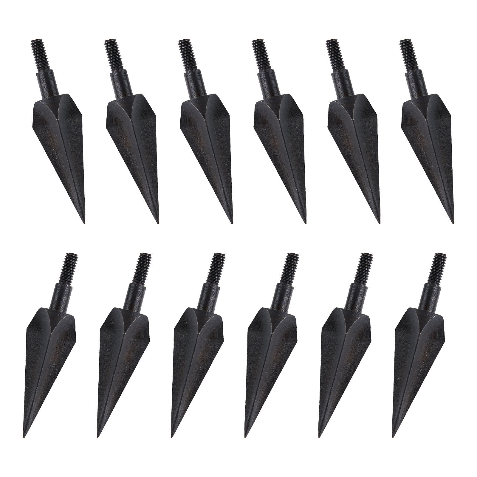 12Pcs 3Blades Thread Arrowhead 150Grain Broadhead Archery Arrow Tips TopArchery