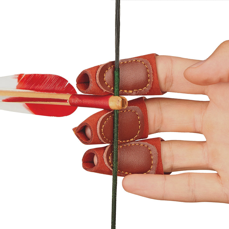 Bowstar Protective Gloves Finger Guard Brown