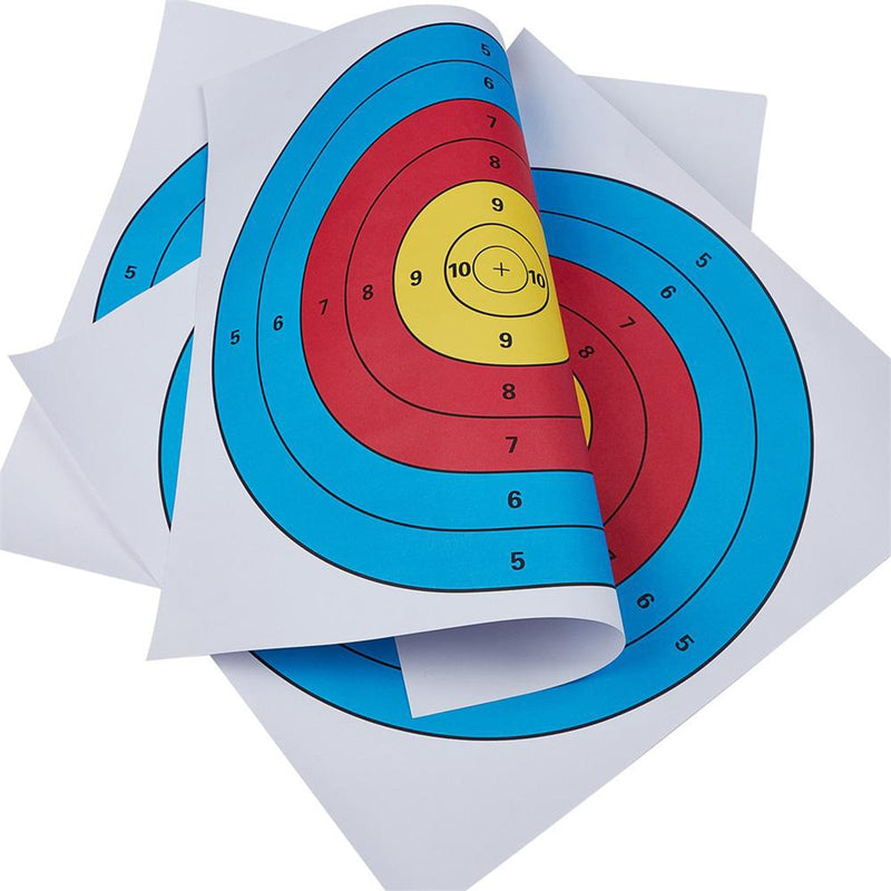 12Pcs Archery Target Paper Faces 40cm for Bow Arrow Practice Training Shooting