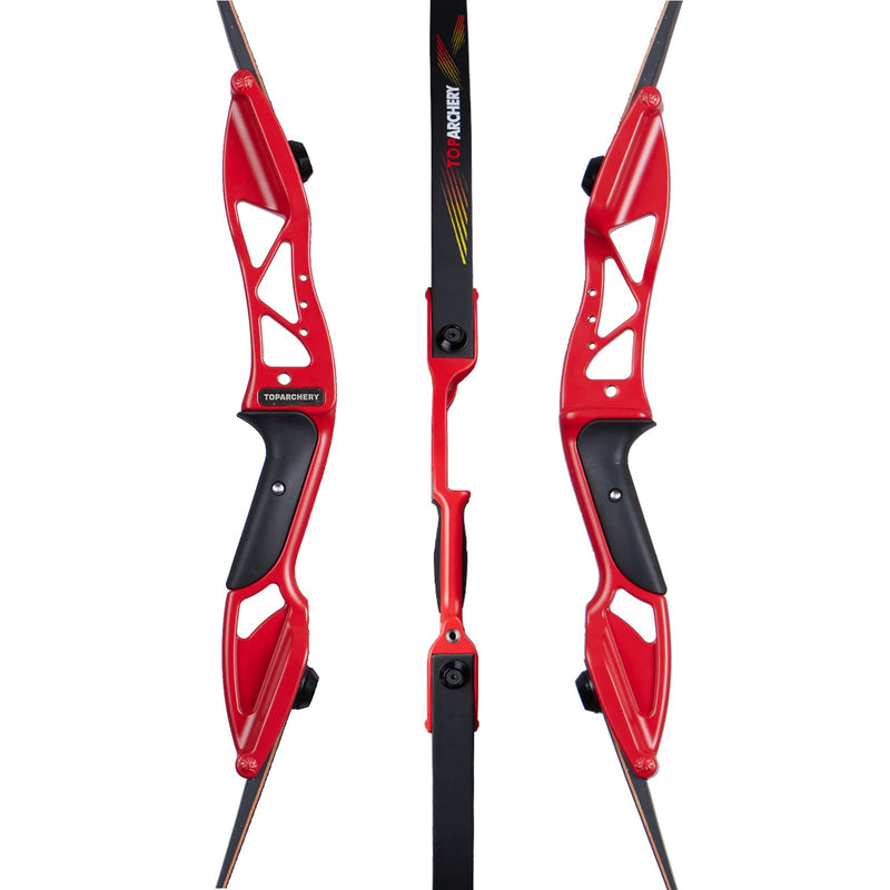 56" Archery Competition Recurve Bow Takedown Right Handed Aluminum Alloy Bow 18-50lbs