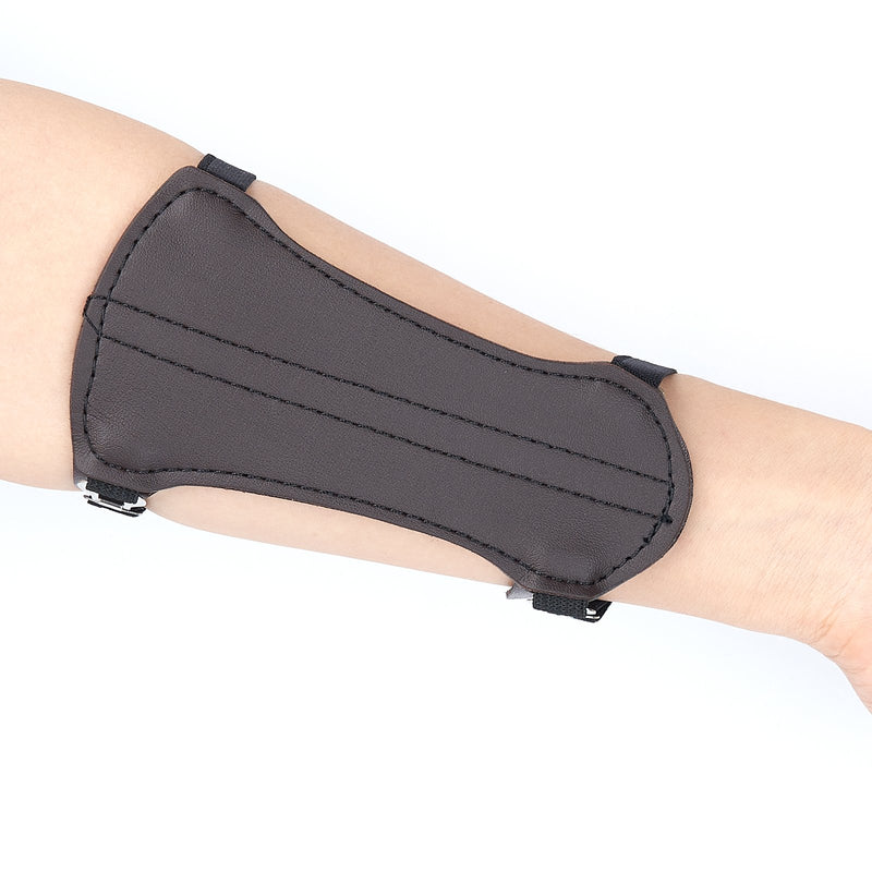 Bowstar 2 Straps Leather Arm Guard Archery Arm Protector