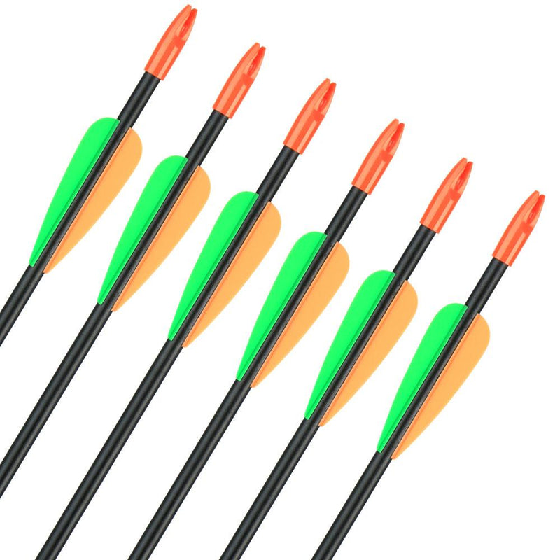 Kids Fiberglass Arrows 12 Pack 28" Spine 700 Archery Children Arrows w