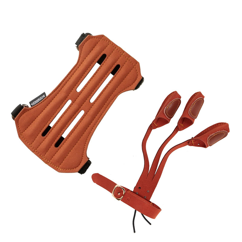 Archery Protective Gear Arm Guard Finger Guard with Adjustable Straps – TopArchery