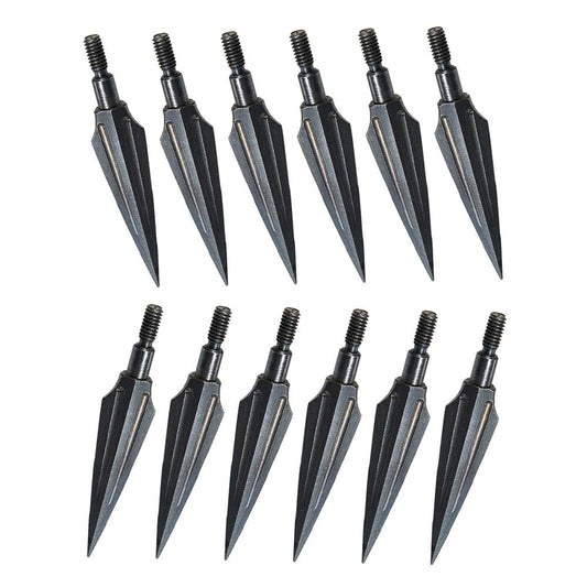 12Pcs Hunting Broadheads 120/150 Grains Carbon Steel Arrow Tips for Recurve Bow