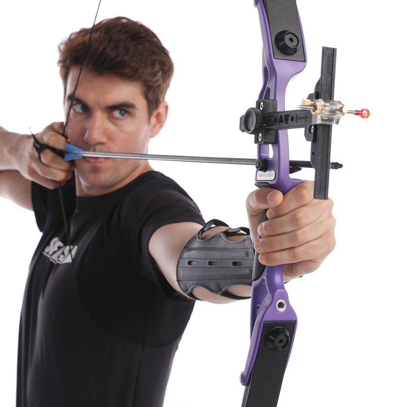 Archery 56" Beginner Competition Recurve Bow and Arrow Set RH Youth Target Shooting Practice Bow 18-50lbs